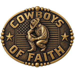 Cowboys of Faith Western Belt Buckle